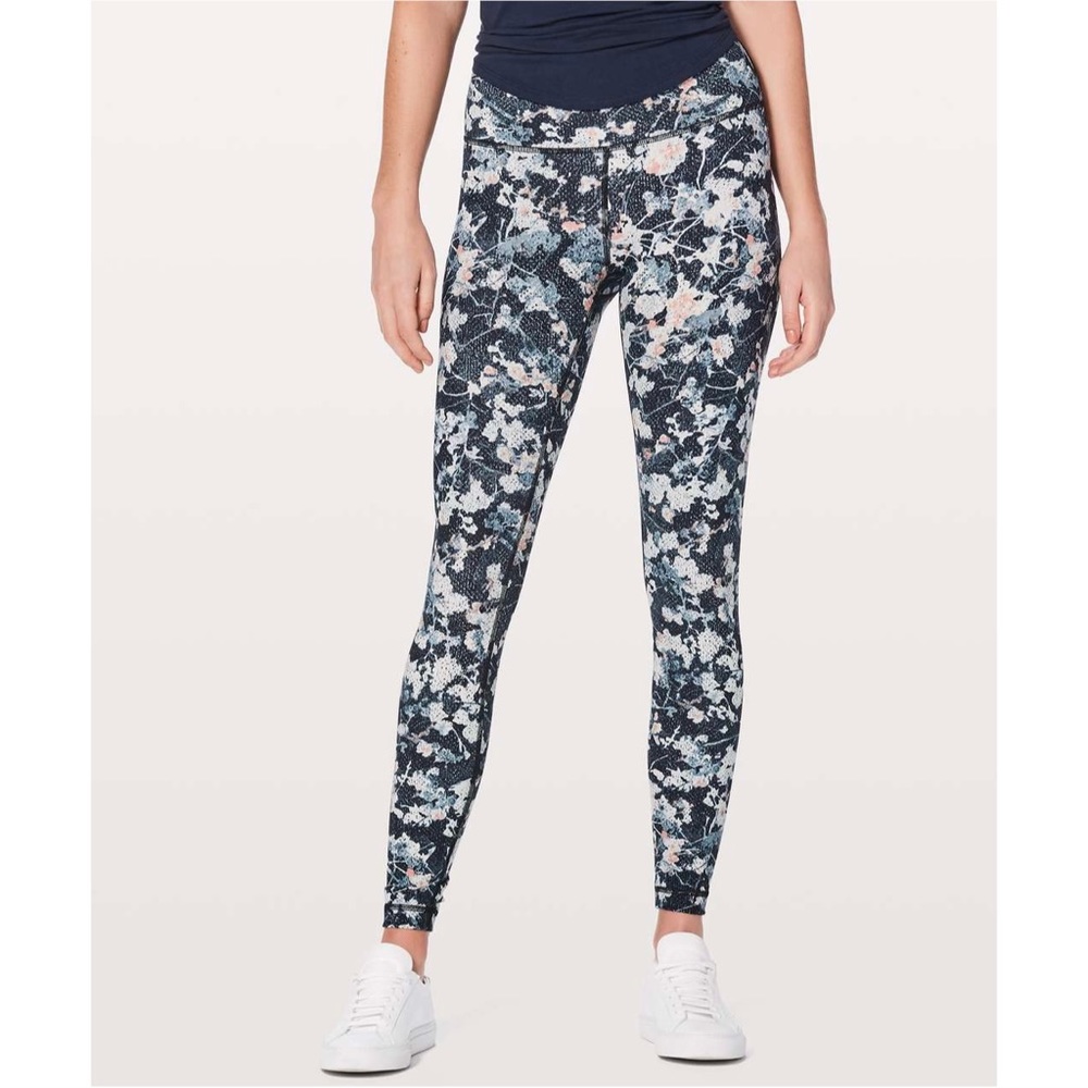 Lululemon Wunder Under Hi-Rise Tight 28" Spring Bloom Multi